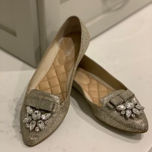 Michael Kors Silver Sparkly 8 Flats